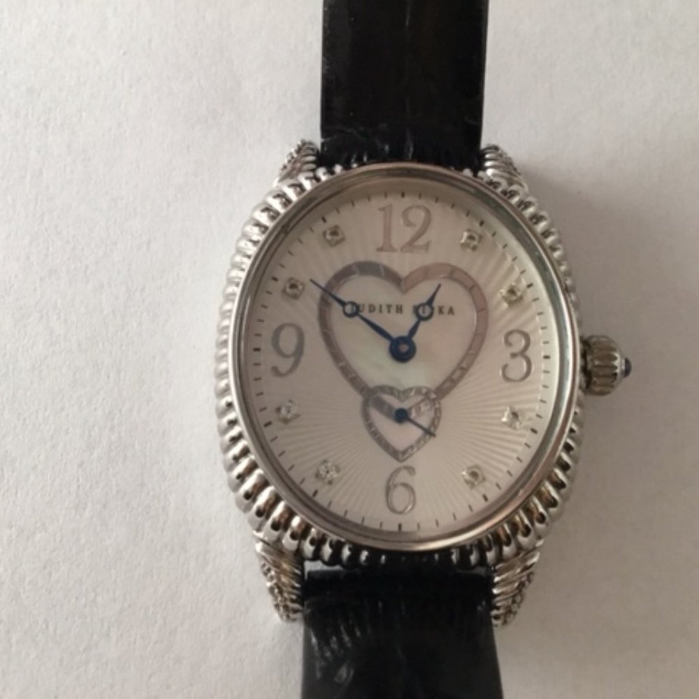 Judith Ripka sterling silver watch